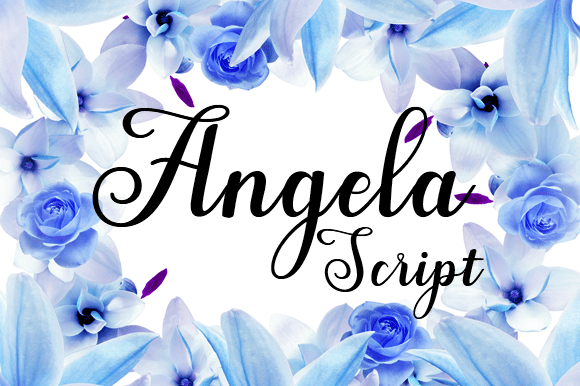 Angela Script Font - FreeFontDL
