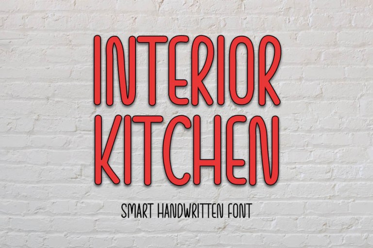 Interior Kitchen Font - FreeFontDL