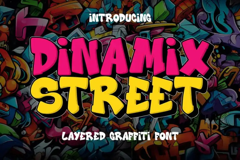 Dinamix Street Font - FreeFontDL