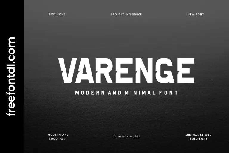 Varenge Font Free Download FreeFontDL