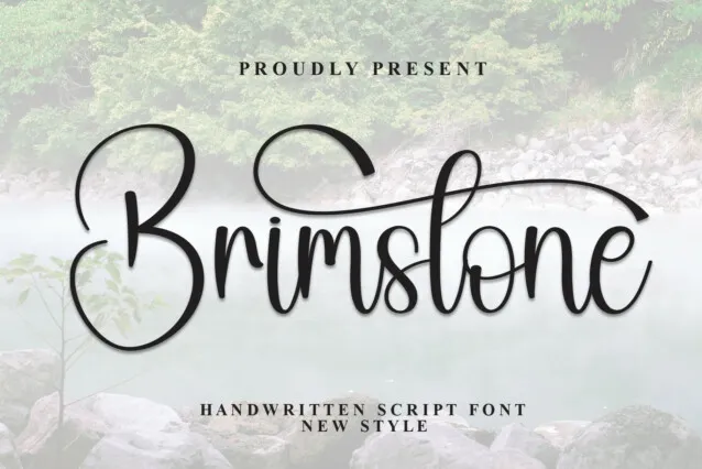 Brimstone Calligraphy Font - FreeFontDL