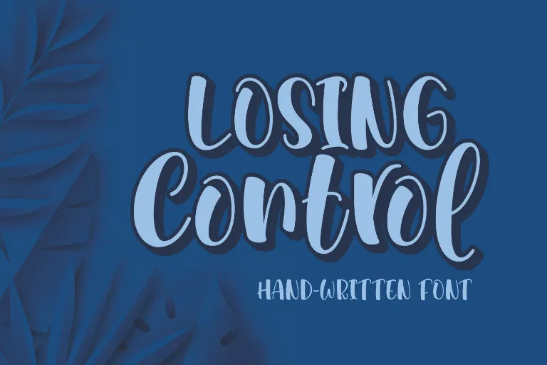 Losing Control Font - FreeFontDL