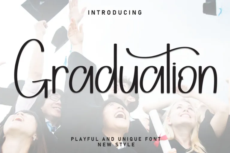 Graduation Writing Style Graduation – Modern Handwritten Font - FreeFontDL