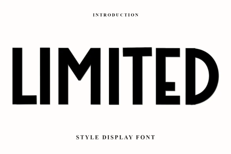 Limited Font (134786482) - FreeFontDL